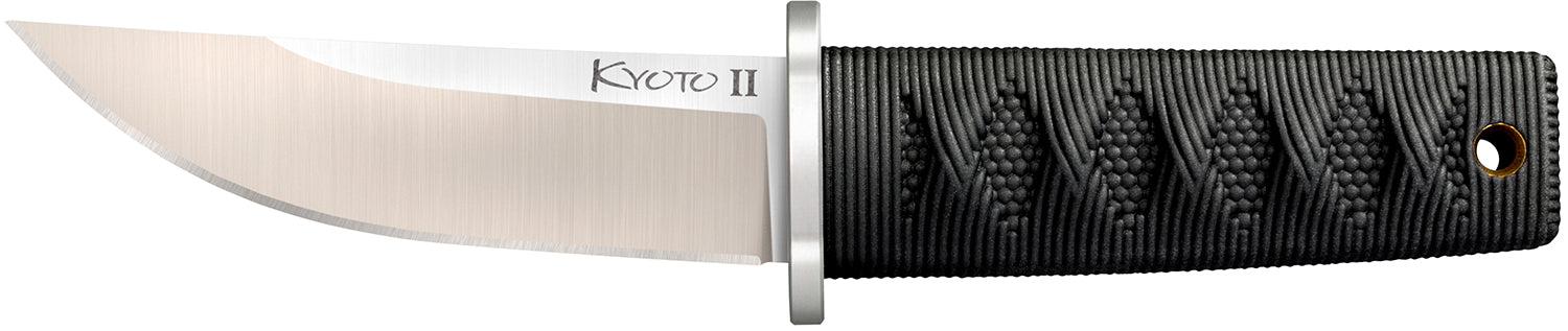 Cold Steel CS-17DB Kyoto II 3.38" Fixed Tanto Plain 8Cr13MoV Stainless Blade Black Kray-Ex Handle
