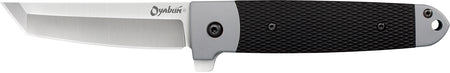 Cold Steel CS-26T Oyabun 3.50" Folding Plain 4034 Stainless Steel Blade with Griv-Ex Black GRN and TPR Inlay Handle