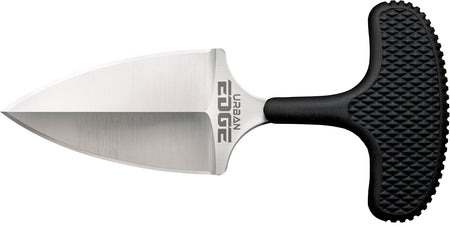 Cold Steel CS43XL Urban Edge 2.50" Fixed Plain Stone Washed AUS-8A Stainless Blade Black Kray-Ex Handle