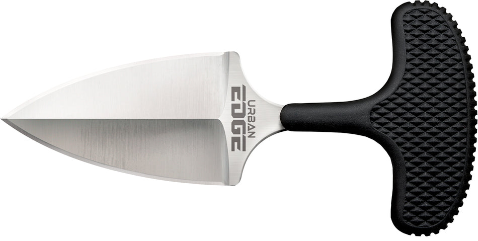 Cold Steel CS43XL Urban Edge 2.50" Fixed Plain Stone Washed AUS-8A Stainless Blade Black Kray-Ex Handle