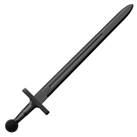 Cold Steel CS92BKS Medieval Training Sword 32.25" Plain Black Polypropylene Blade with 7.25" Black Polypropylene Handle