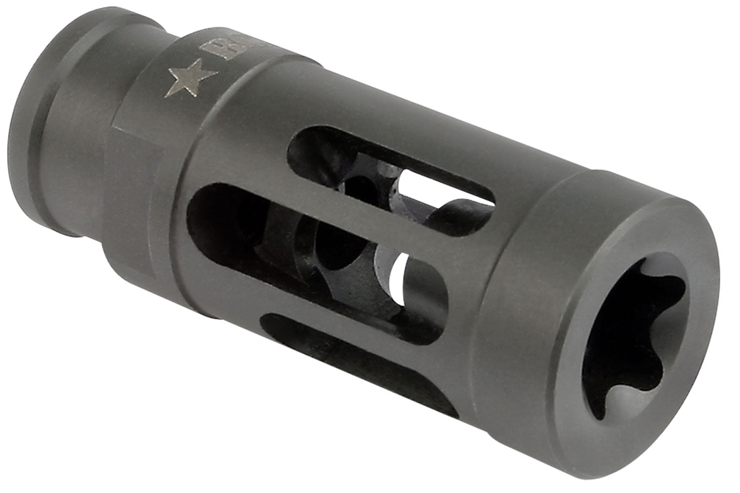BCM GFCMOD1762 BCMGunfighter Compensator Mod 1 Black Stainless 5/8"-24 7.62mm 300 Blackout