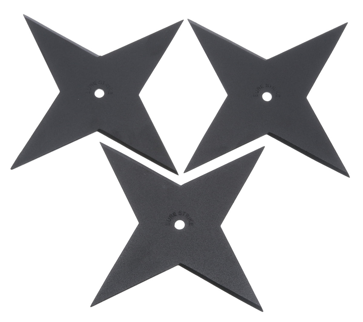 Cold Steel CS80SSC3Z Sure Strike Light 3-Point Shuriken Black Epoxy Finish High Carbon Steel