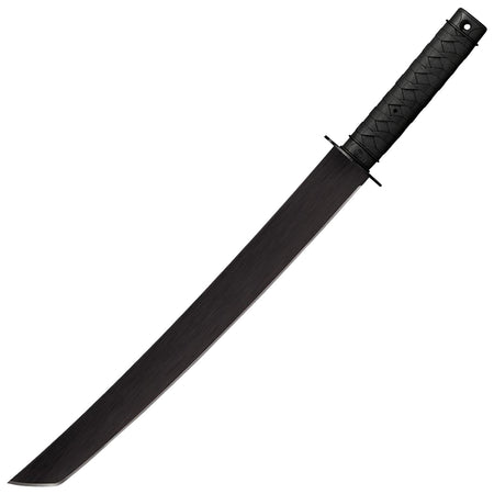 Cold Steel CS97TKLZ Tactical Wakizashi 18" 1055 Carbon Steel Blade Black Anti-Rust Coat Polypropylene Handle 25" w/ Sheath