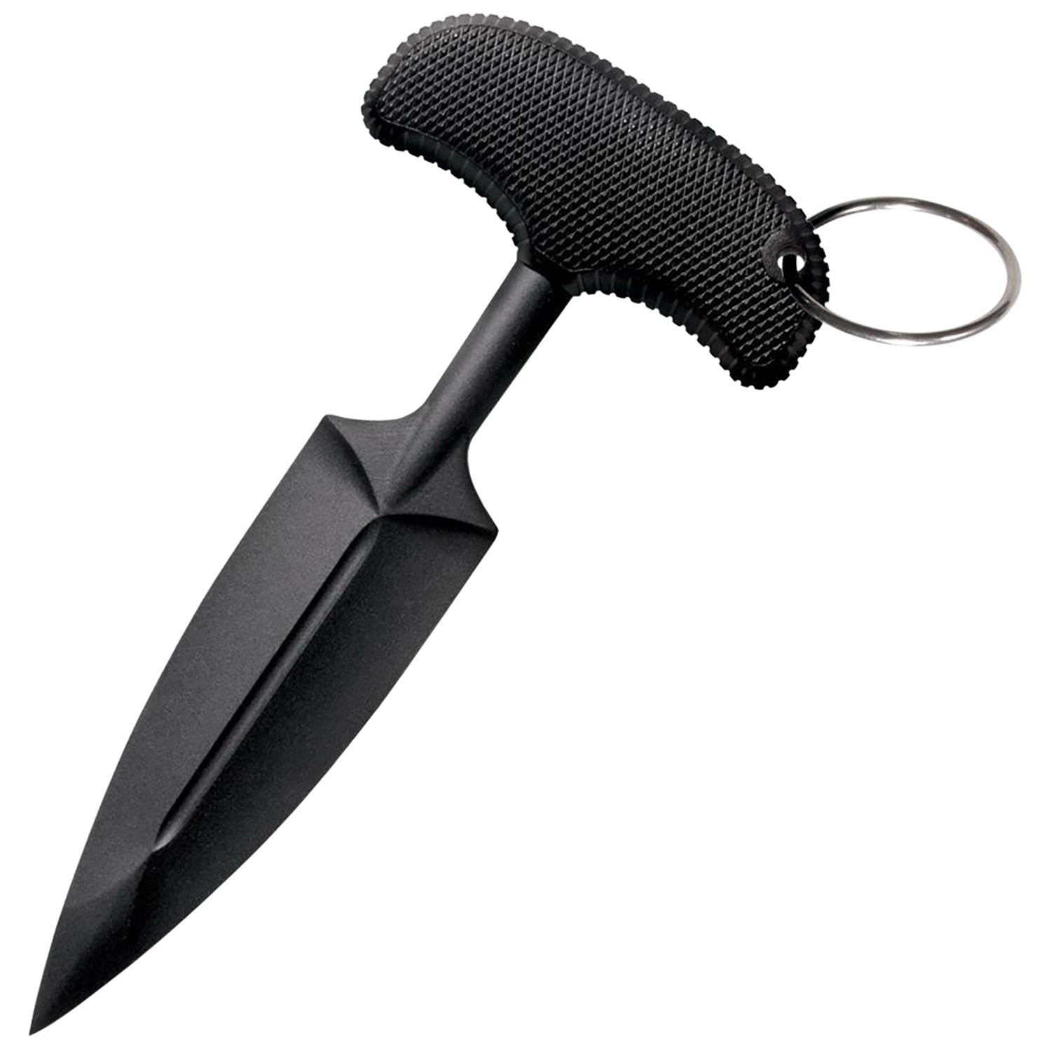 Cold Steel CS-92FPA FGX Push Blade I 3.50" Fixed Plain Black Griv-Ex Blade Overmold Kray-Ex Handle