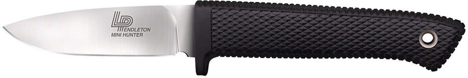 Cold Steel CS36LPMF Pendleton Mini Hunter 3" Fixed Plain Stonewashed AUS-10A SS Blade Black Kray-Ex Handle