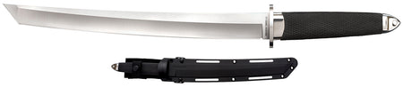 Cold Steel CS35AE Magnum Tanto XII 12" Fixed Tanto Plain Satin VG-10 San Mai Blade Black Oval Kray-Ex Handle Includes Sheath