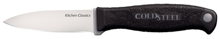 Cold Steel CS59KSPZ Kitchen Classics Paring Knife 3" Fixed Plain Cryo 4116 Stainless Steel Blade Black Kray-Ex Handle