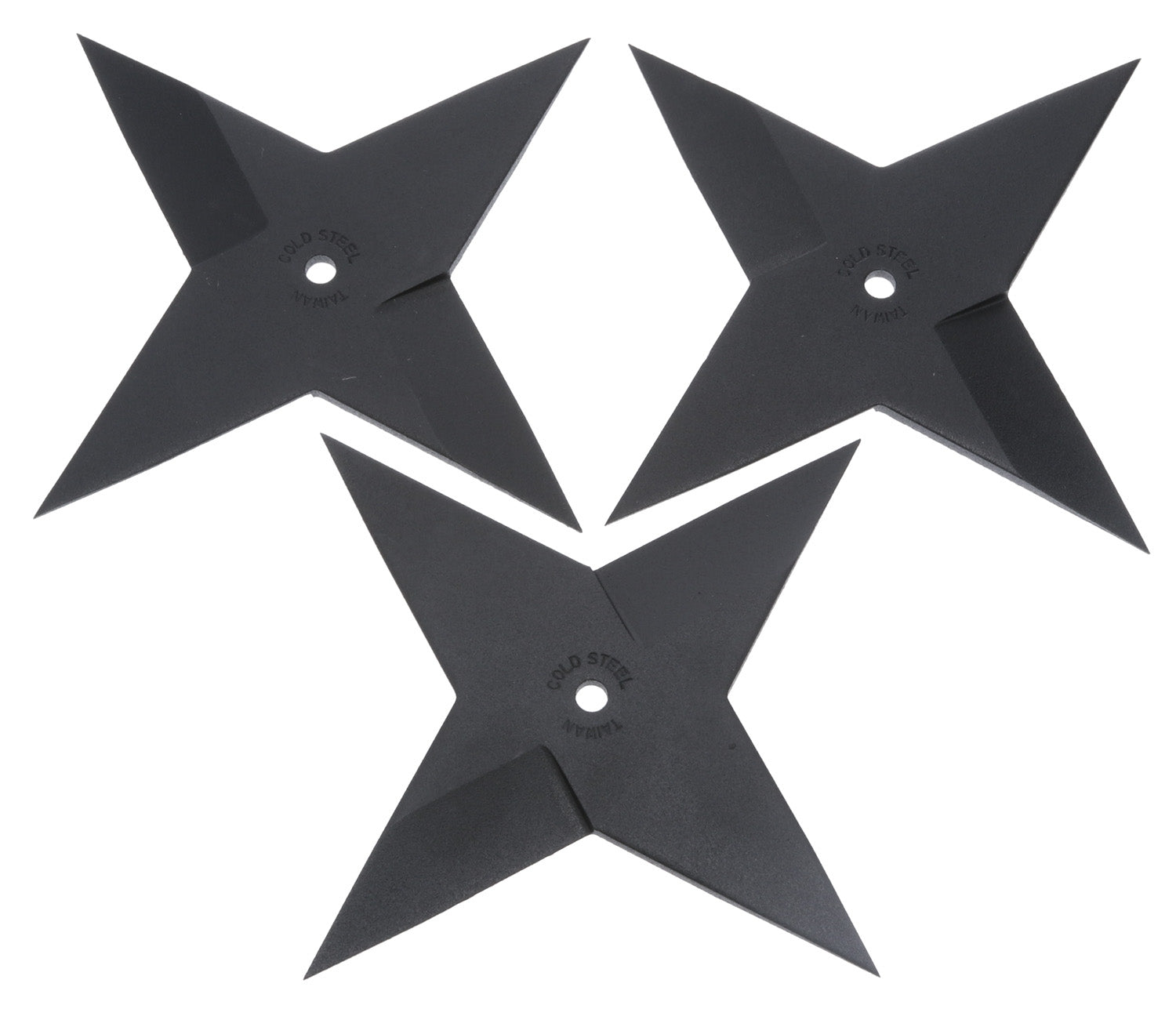 Cold Steel CS80SSB3Z Sure Strike Medium Throwing Star Black Epoxy Finish High Carbon Steel Blade