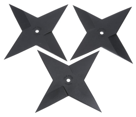 Cold Steel CS80SSB3Z Sure Strike Medium Throwing Star Black Epoxy Finish High Carbon Steel Blade