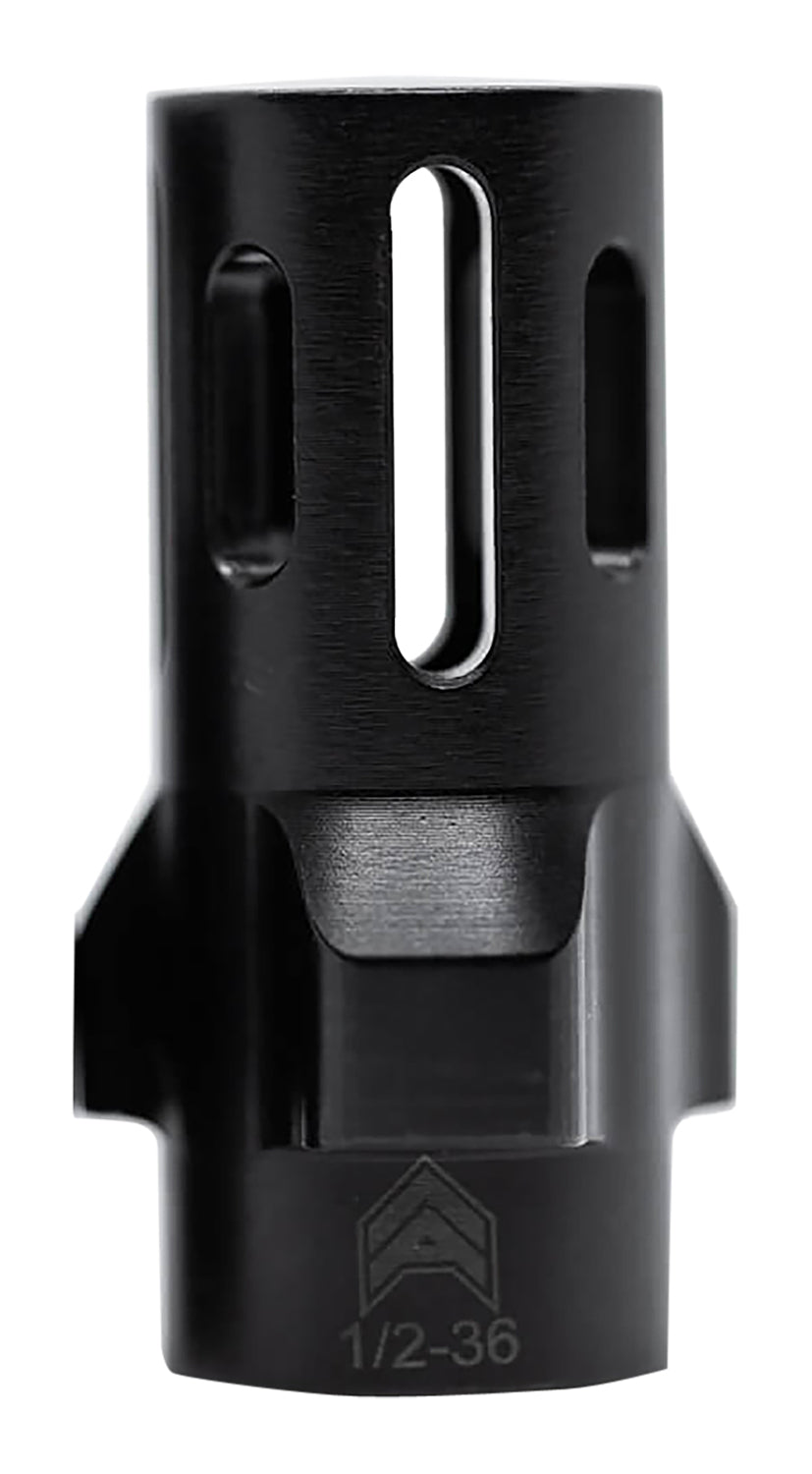 Angstadt Arms AA093LHB36 9mm Tri-Lug Flash Hider Black Hardcoat Anodized Steel 1/2"-36 Threads 1.42" OAL