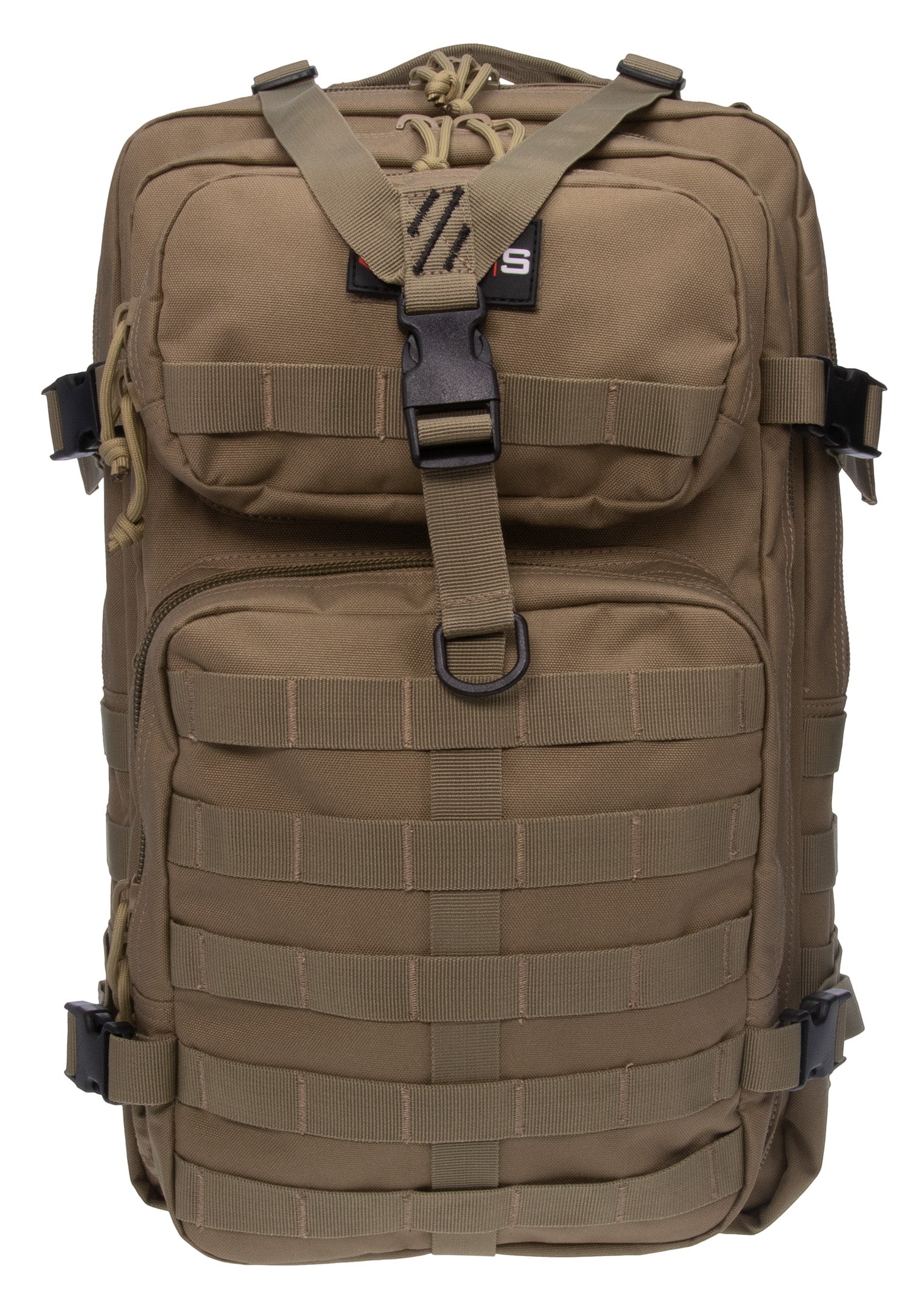 GPS Bags T1712BPT Tactical Laptop Backpack Tan 600D Polyester Holds 2 Pistols
