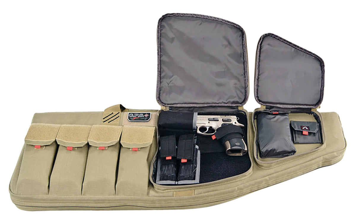 GPS Bags T30ART Tactical AR Case 30" Tan 1000D Polyester for 1 Rifle with Visual ID Storage
