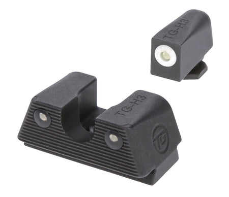 TruGlo TGTG231G1XW Tritium X Low White Outline Front & Green Tritium Rear Sight for Most Glocks