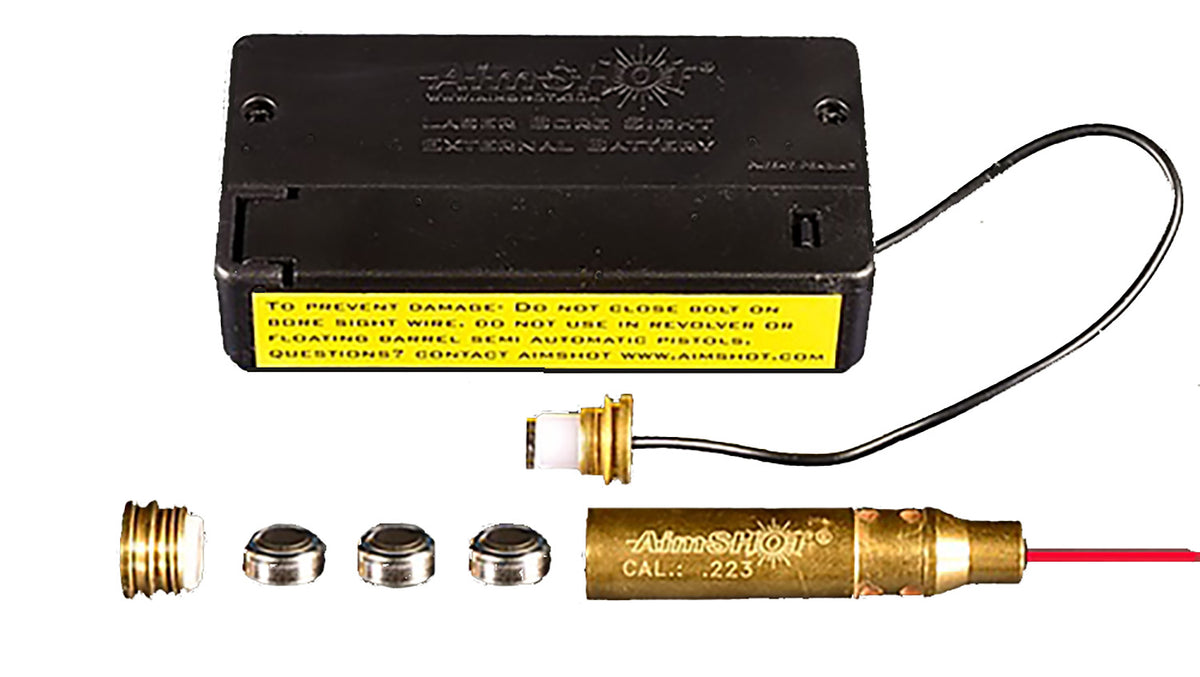 AimShot MBS22320X Modular Laser Bore Sight .223 Rem 20X Brighter with Batteries