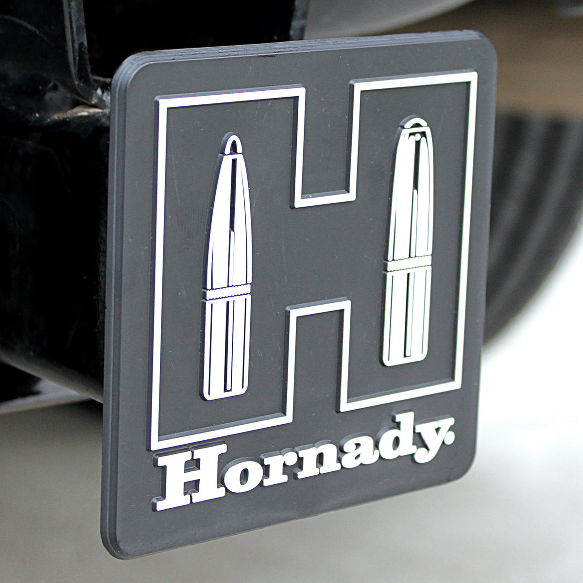 Hornady 99132 Plastic Hitch Cover for 2" Receivers Black/White