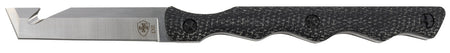Templar Knife NTKB222 Neck 2.46" Fixed Tanto Powder Coated D2 Steel Blade, 4.22" Black Canvas Micarta Handle with Lanyard and Sheath