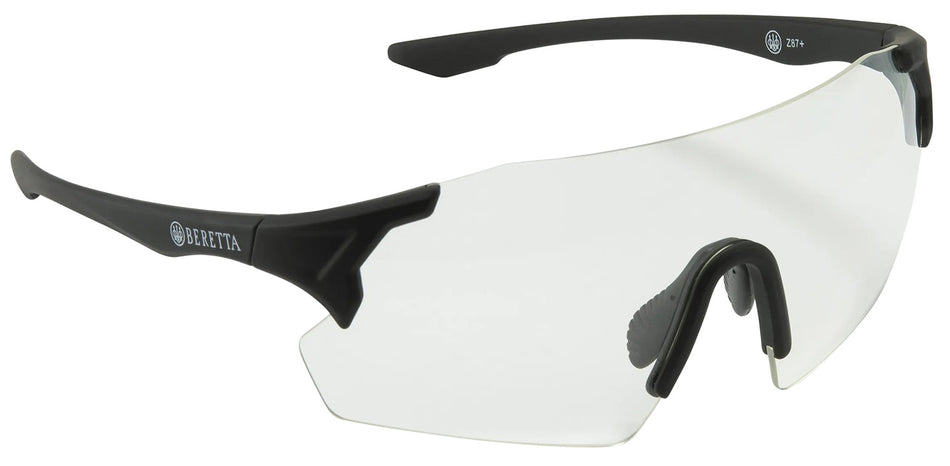 Beretta Challenge EVO Shooting Glasses - Clear Lens, Black Frame
