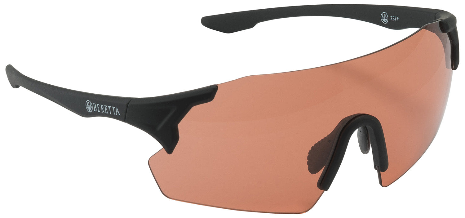 Beretta Challenge EVO Shooting Glasses - Orange Lens, Black Frame
