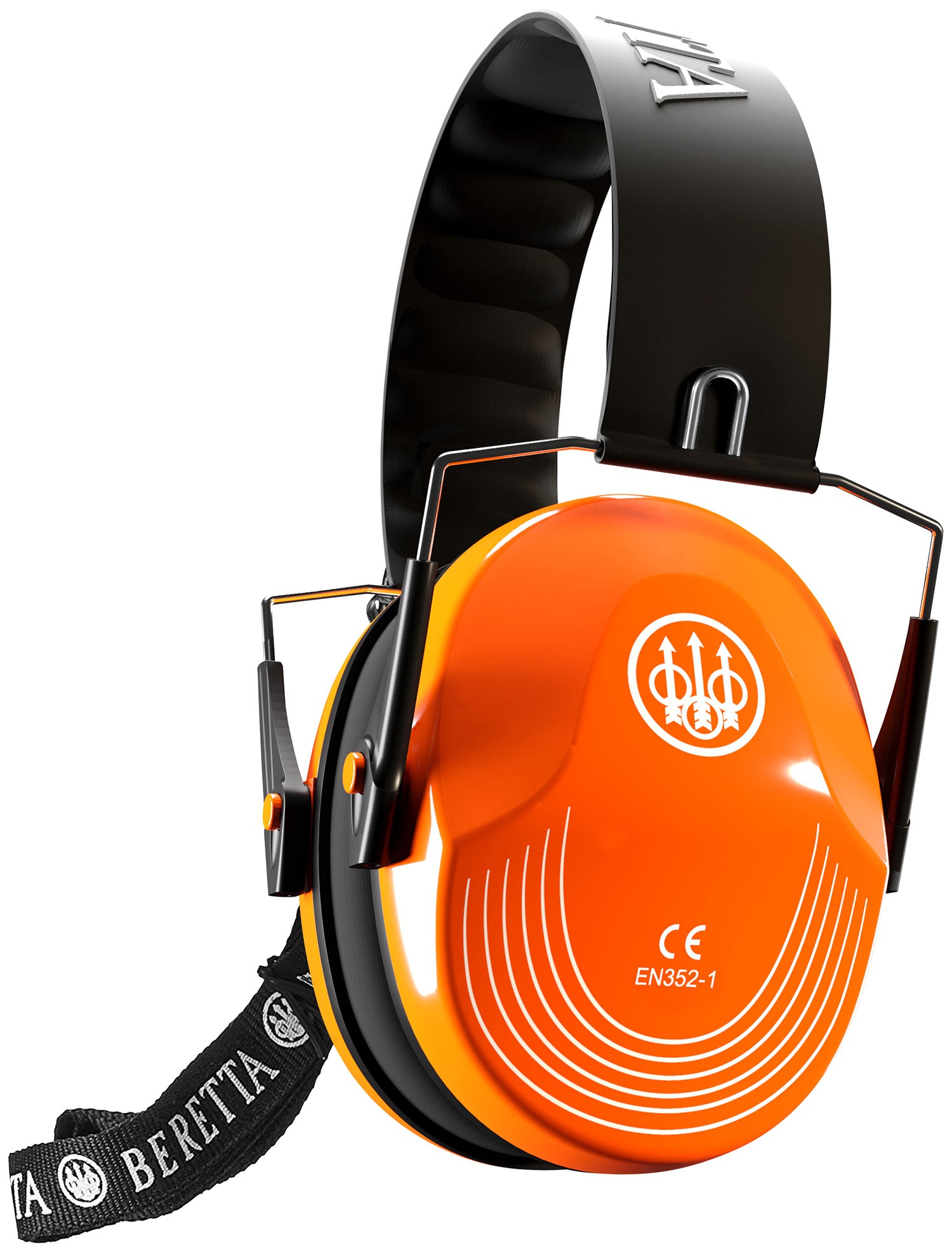 Beretta Safety Pro Earmuff 25 dB NRR Fluorescent Orange/Black