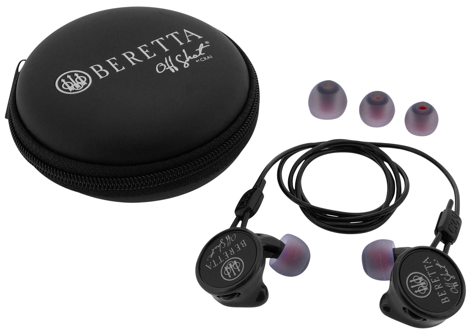 Beretta Mini Headset Comfort Plus Silicone Earpiece 32 dB In-Ear Black
