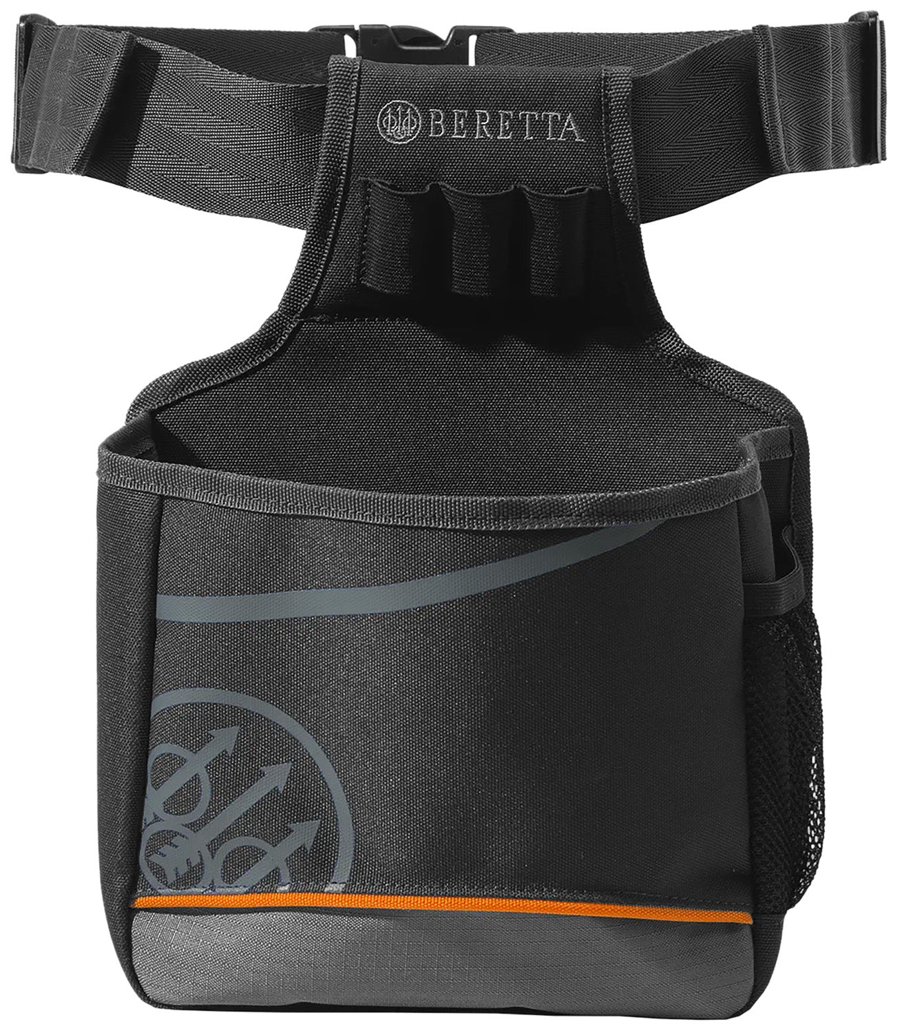 Beretta Uniform Pro EVO 50-Round Shell Pouch, Black Neoprene, Adjustable Belt Clip