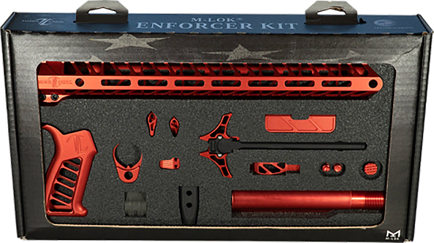Timber Creek Outdoors Enforcer Complete Build Kit Red Anodized for AR-15