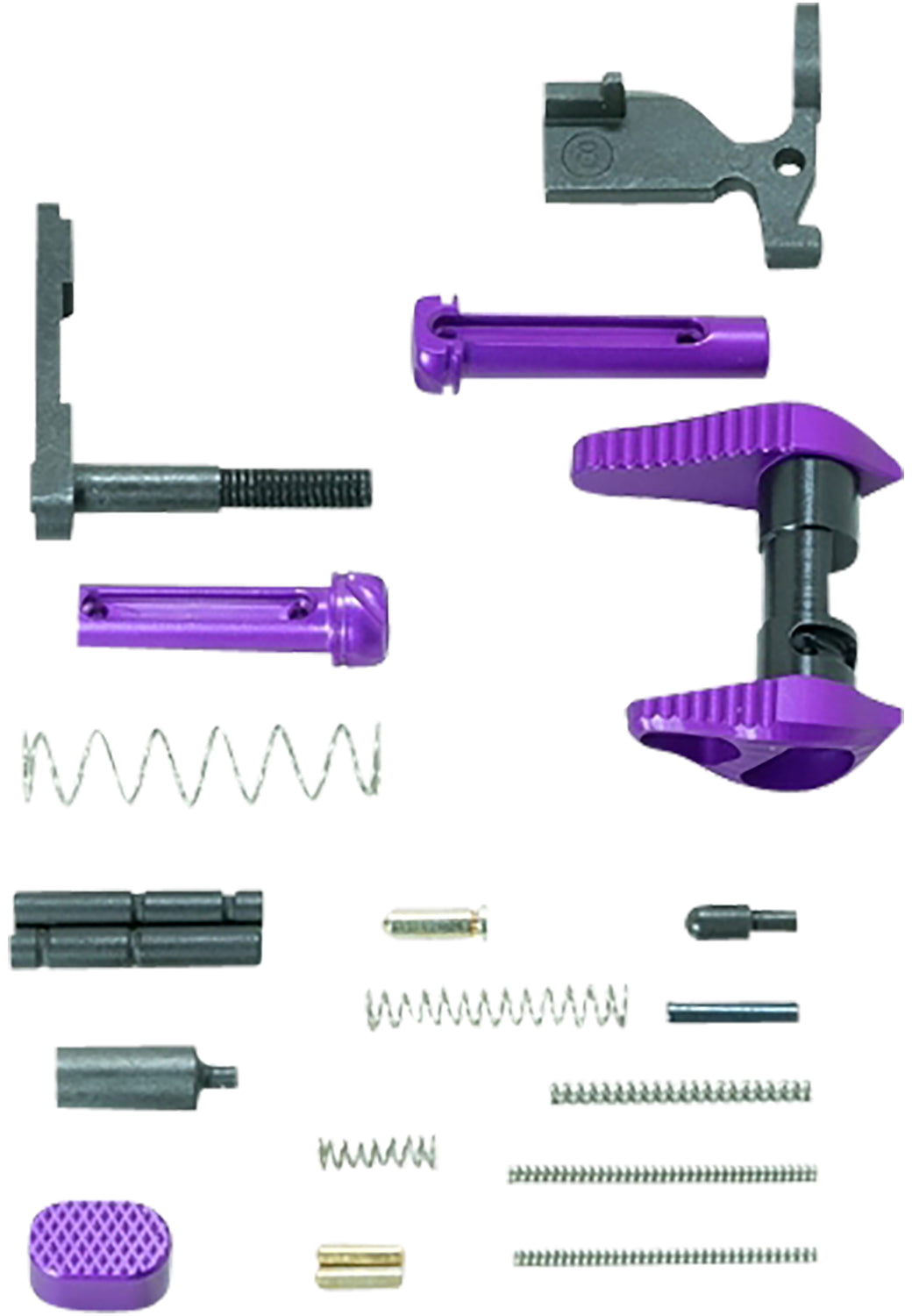Timber Creek Outdoors ARLPKPPA AR-15 Lower Parts Kit Purple Anodized Aluminum