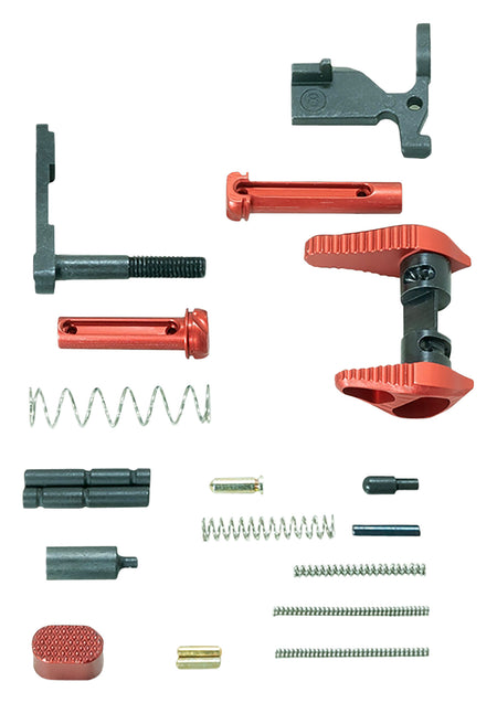 Timber Creek Outdoors ARLPKR AR-15 Lower Parts Kit Red Anodized Aluminum