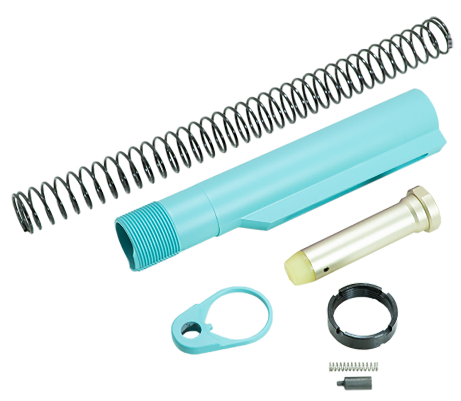 Timber Creek Outdoors ARBTKRE AR-15 Mil-Spec Carbine Buffer Tube Kit Robin's Egg Blue
