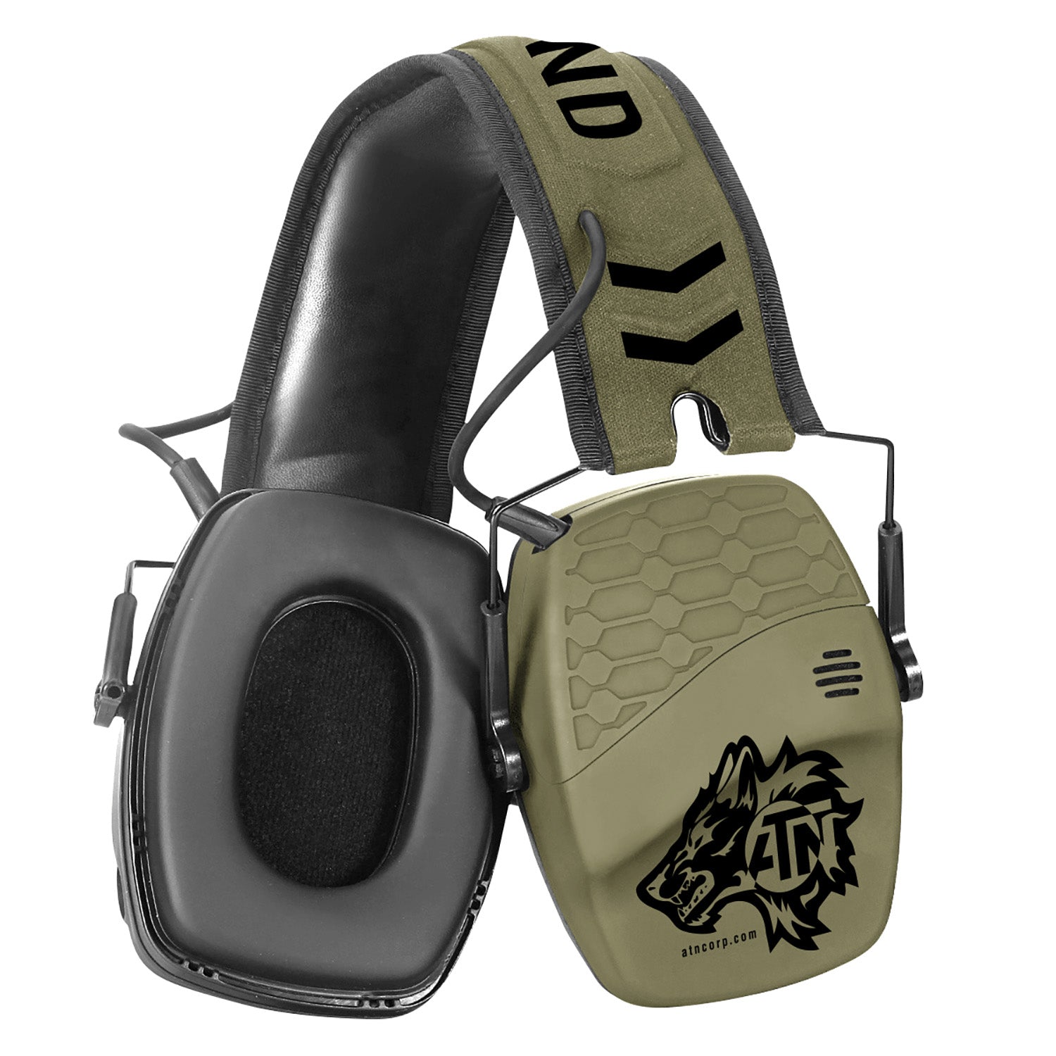 ATN ACPROTXSND X-Sound Electronic Hearing Protector Earmuff 22 dB OD Green