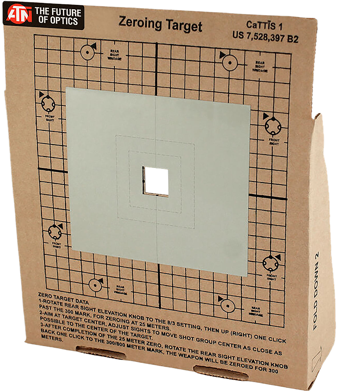 ATN ACMKIRTGPK Thermal Zeroing Target Cardboard 3-Pack