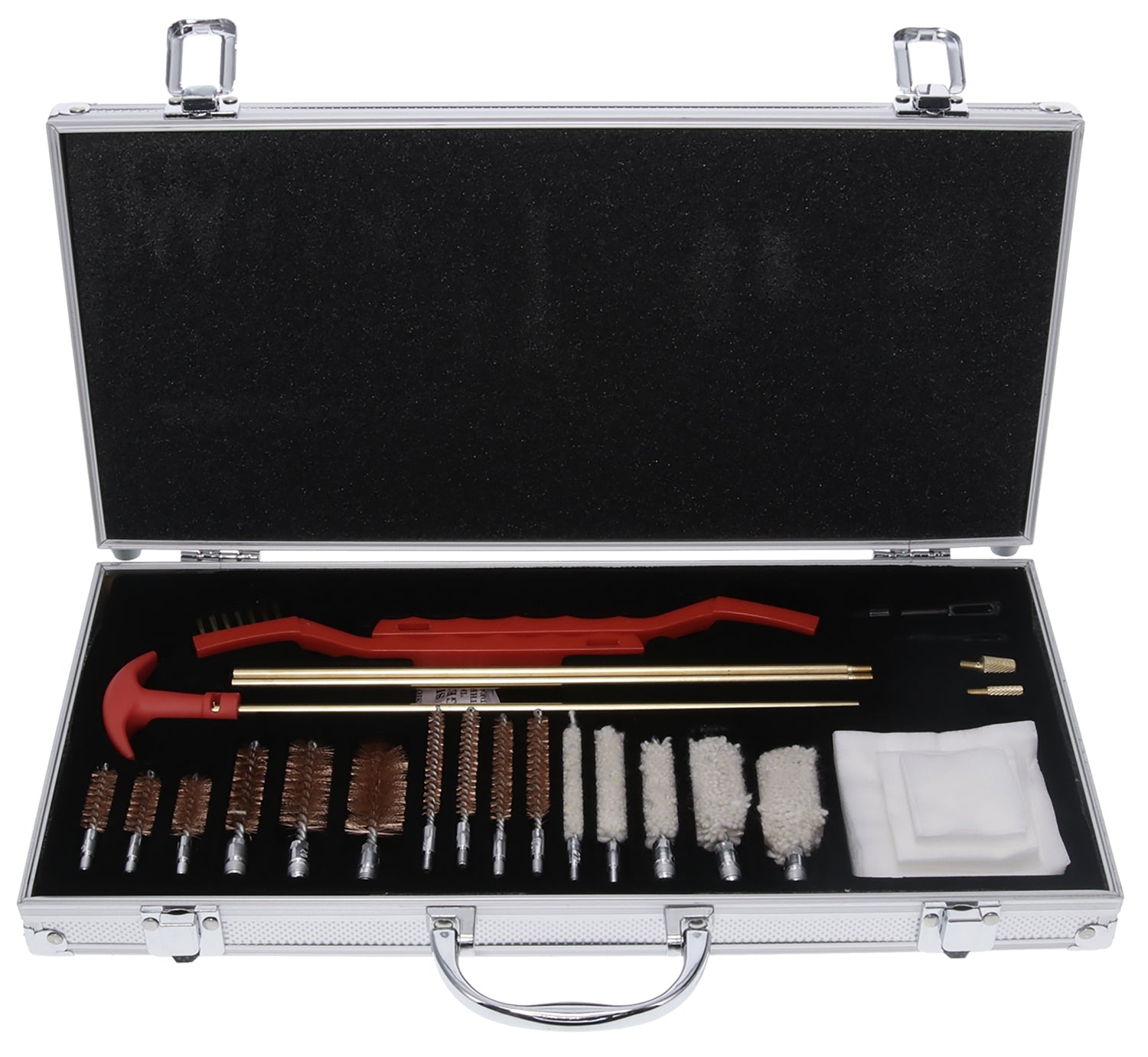 Birchwood Casey PGCK Premium Multi-Caliber Cleaning Kit 27 Pieces Silver