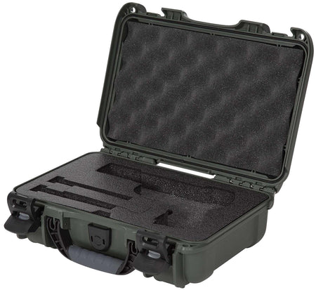 Nanuk 909 Classic Gun Case Waterproof Airline Approved Olive with Closed-Cell Foam 11.44" x 7" x 3.68" Interior