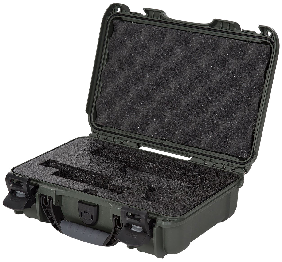 Nanuk 909 Glock Compatible Pistol Case Olive Resin with Closed-Cell Foam