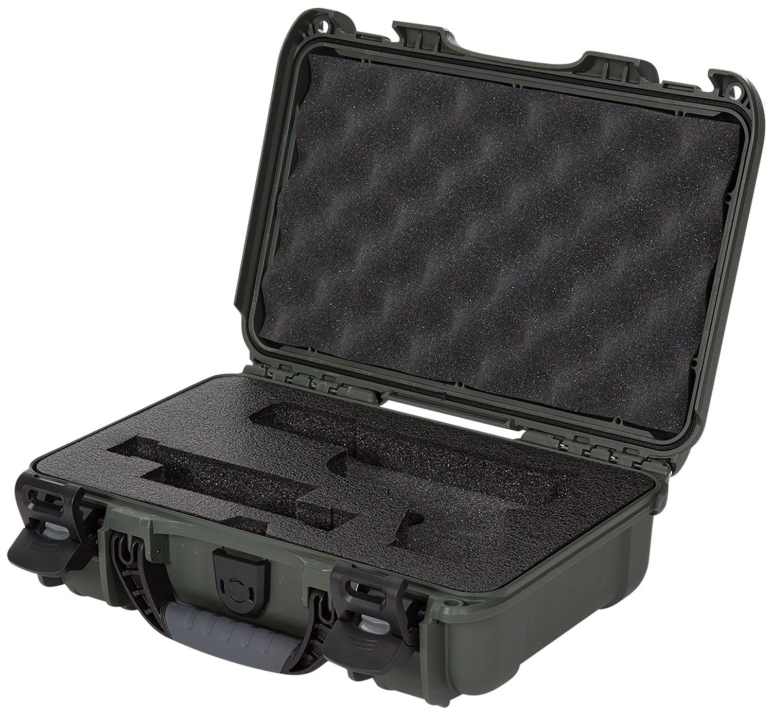 Nanuk 909 Glock Compatible Pistol Case Olive Resin with Closed-Cell Foam
