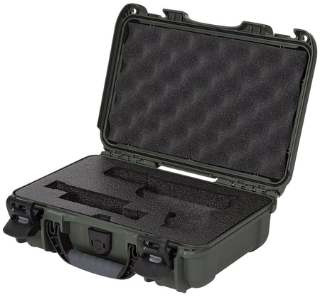 Nanuk 909 Glock Compatible Pistol Case Olive Resin with Closed-Cell Foam