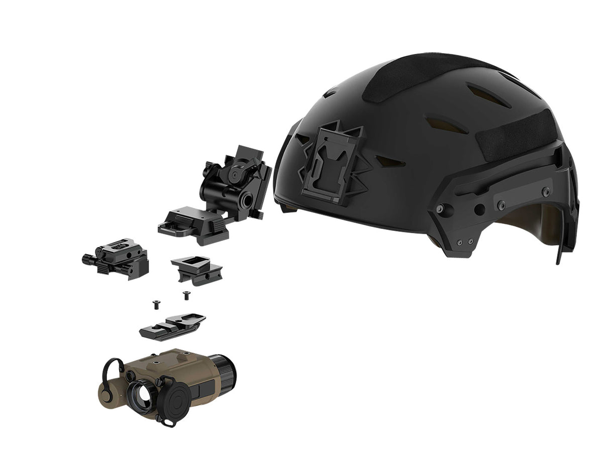 InfiRay Outdoor AC52 Micro-Pictail Helmet/Weapon Quick Detach Black Dovetail Mount