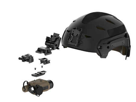 InfiRay Outdoor AC52 Micro-Pictail Helmet/Weapon Quick Detach Black Dovetail Mount