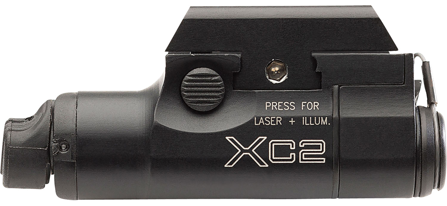 SureFire XC2BRD XC2-B Ultra Compact Weapon Light Black Anodized 300 Lumens White LED/Red Laser