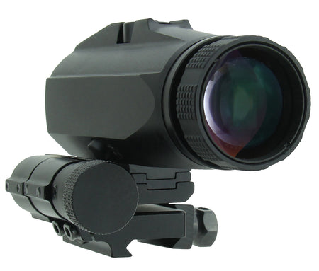 TacFire RDX3MB Flip-to-Side 3x Red Dot Magnifier Black Anodized 30mm