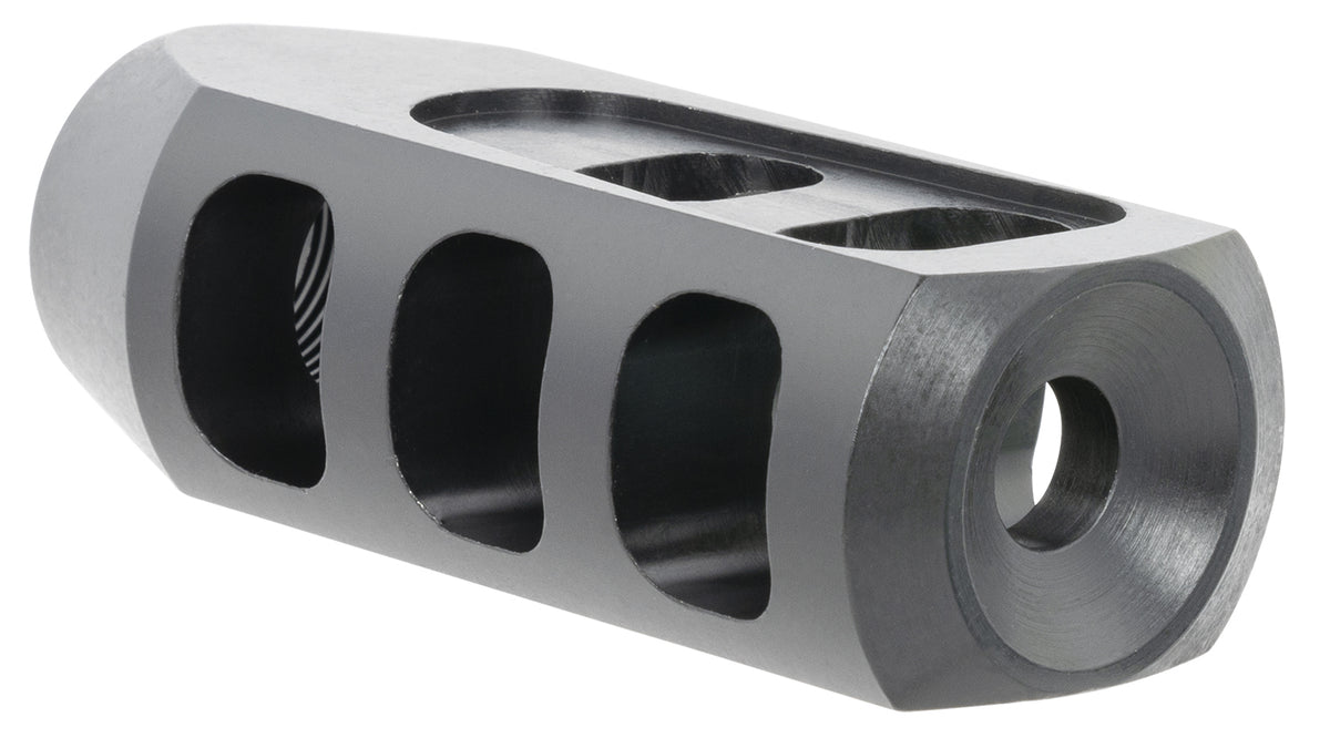 TacFire Tanker Muzzle Brake Black Oxide Steel 5/8"-24 TPI 2.76" OAL for 308 Win