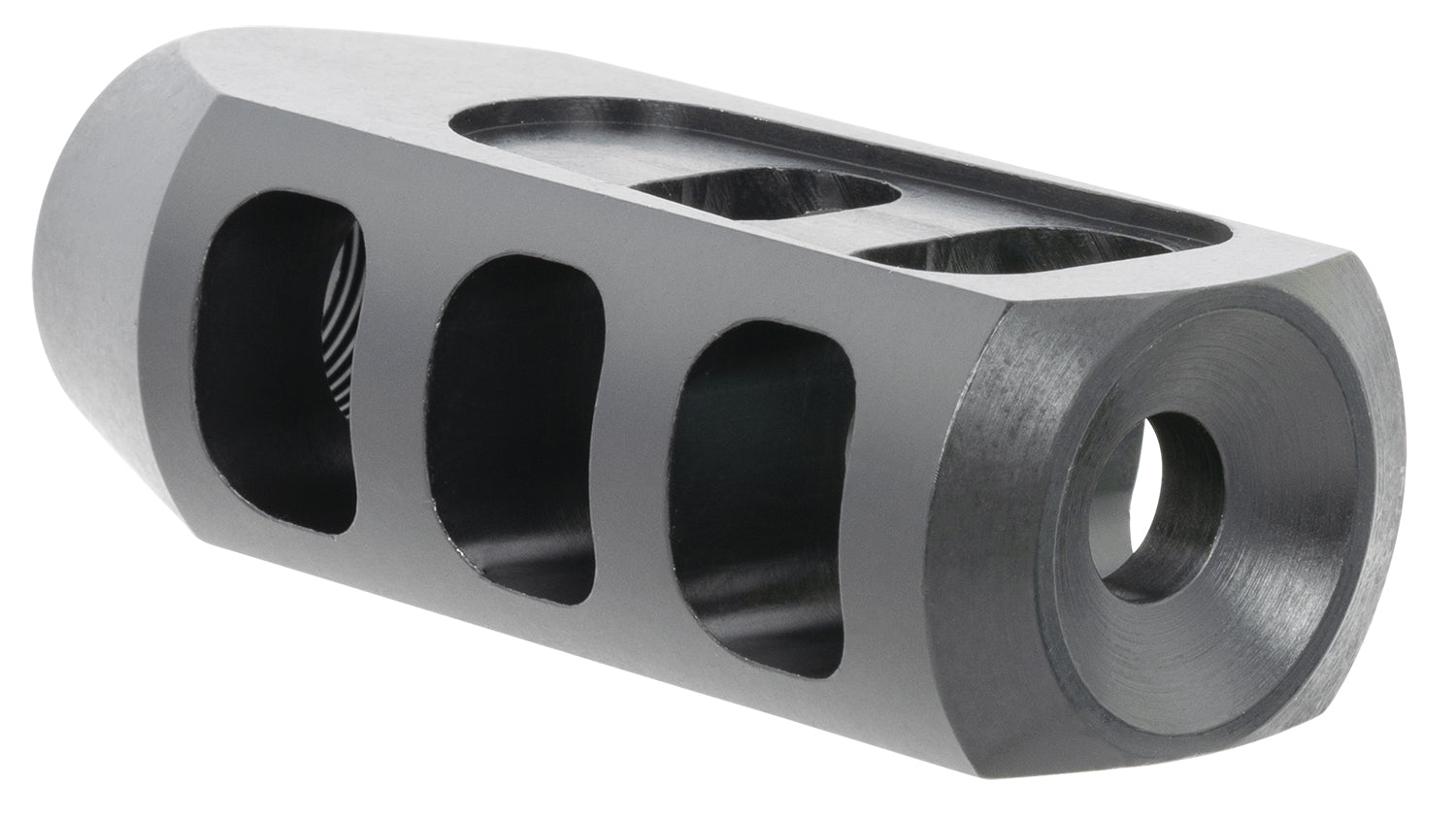 TacFire Tanker Muzzle Brake Black Oxide Steel 5/8"-24 TPI 2.76" OAL for 308 Win