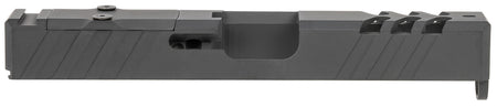 TacFire Replacement Slide 9mm Luger Graphite Black Cerakote Stainless Steel Optics Cut for Glock 19 Gen3