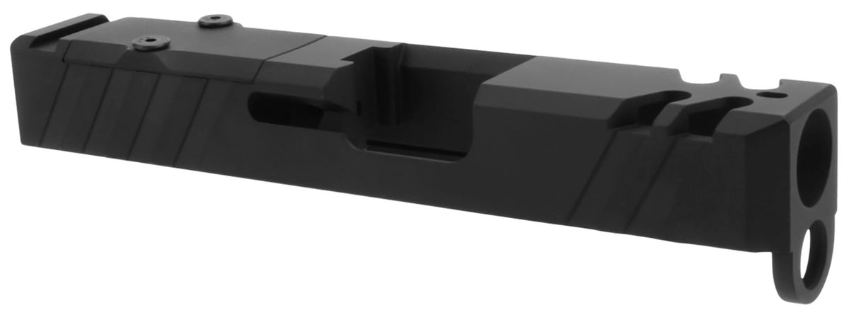 TacFire Replacement Slide 9mm Luger Graphite Black Cerakote Stainless Steel Optics Cut for Glock 26 Gen3