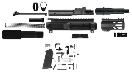TacFire AR Pistol Build Kit 9mm Luger 4.50" Barrel Black AR Platform