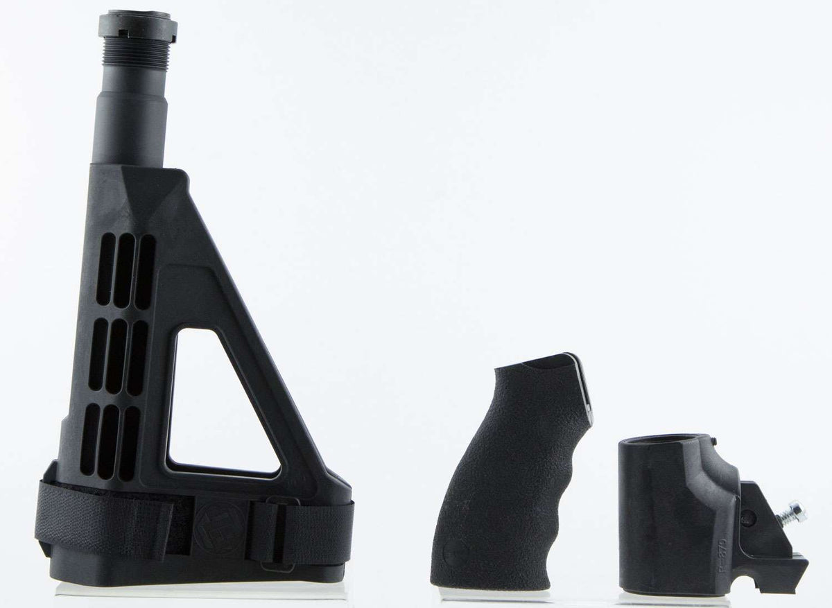 SB Tactical SBM4 Black Pistol Brace Complete Assembly for Remington 870 TAC-14