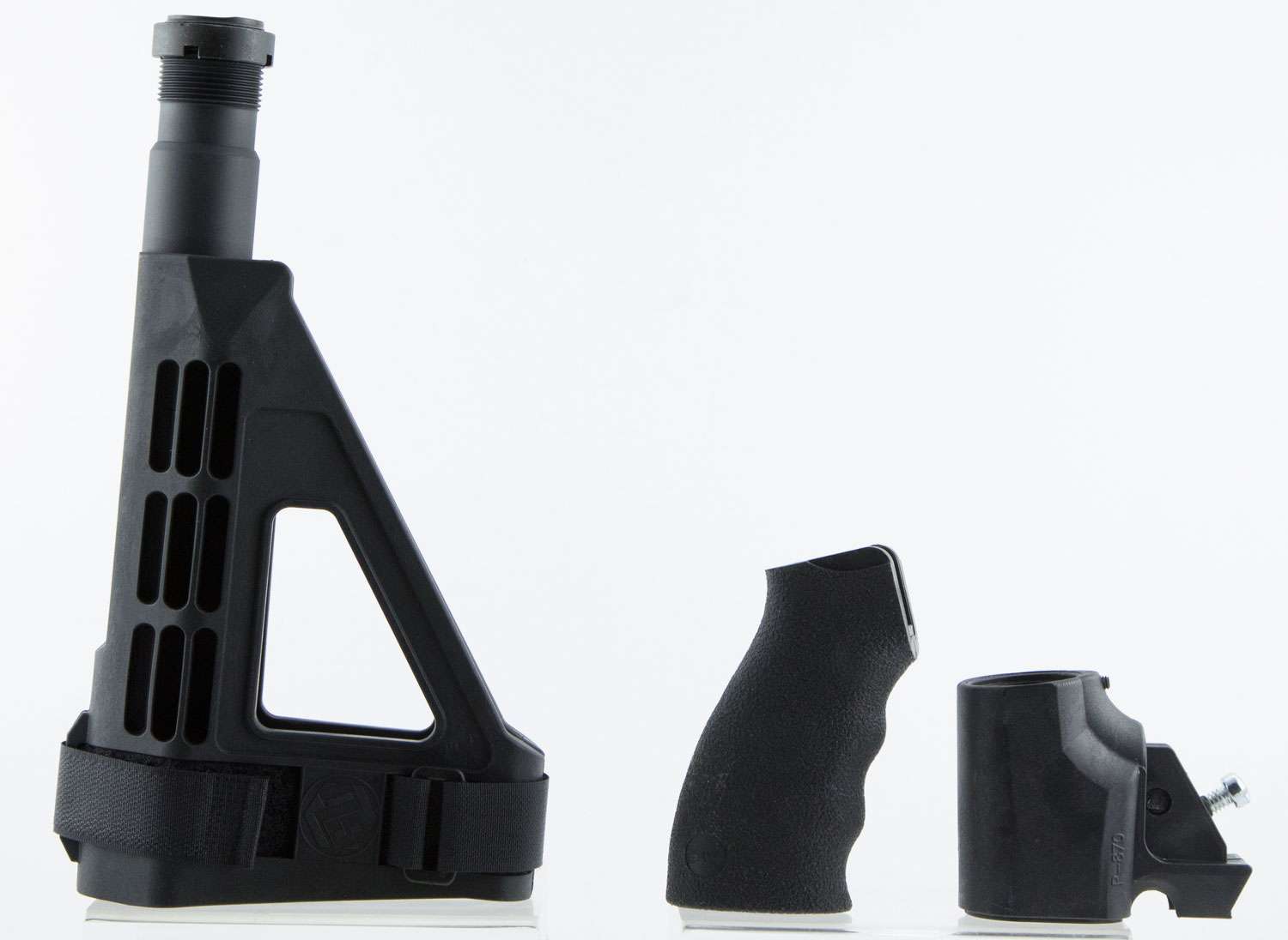 SB Tactical SBM4 Black Pistol Brace Complete Assembly for Remington 870 TAC-14