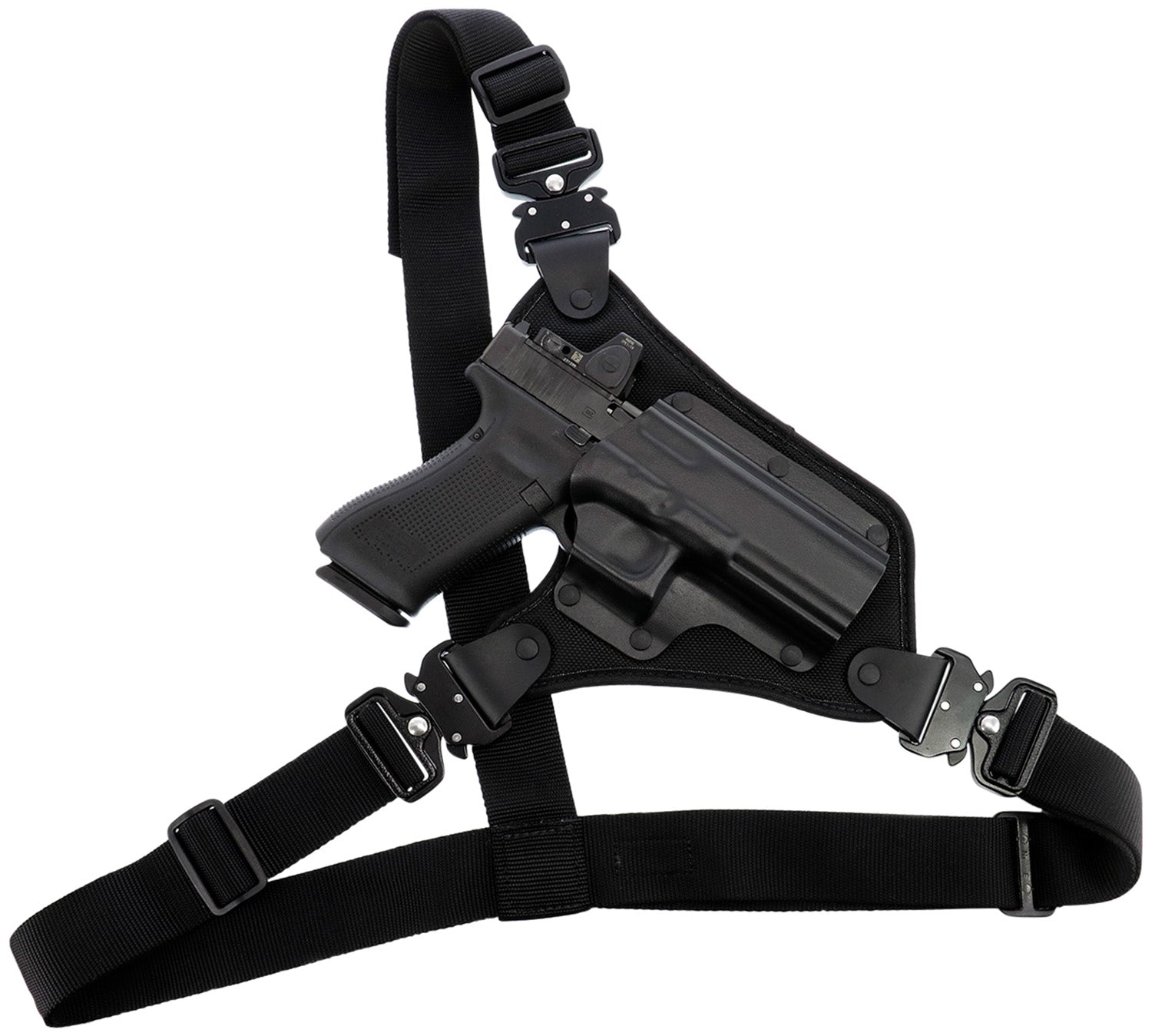Galco High Ready Chest Holster Black Kydex/Nylon Shoulder Strap Fits Sig P220 P226 Browning BDA Right Hand