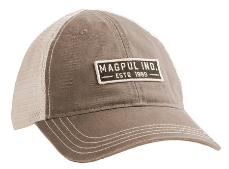 Magpul Established Garment Trucker Hat Driftwood Adjustable Snapback Embroidered Patch MAG1260-252